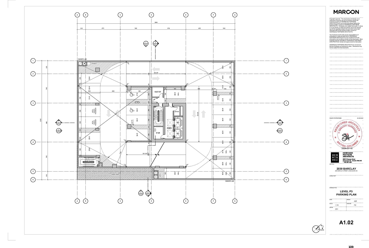 Floor plan for project from page 109 of the file 'Application booklet'