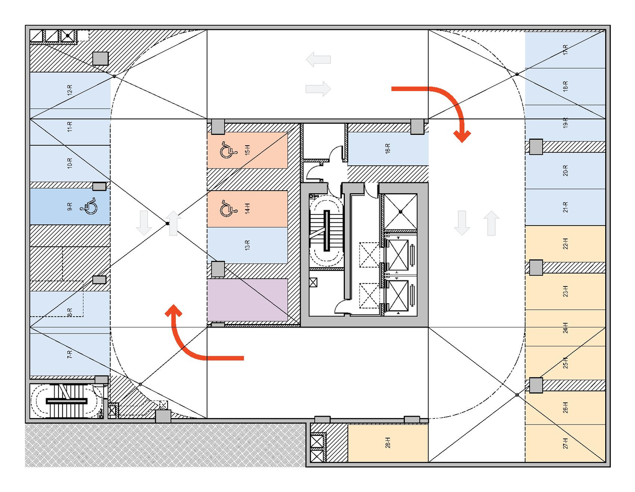 Floor plan for project from page 98 of the file 'Application booklet'