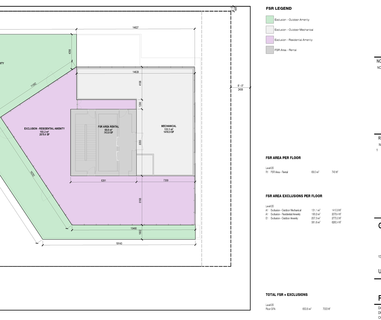 Floor plan for project from page 23 of the file 'Architectural drawings'