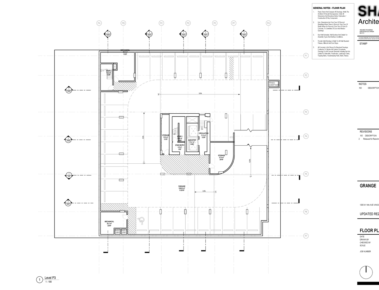 Construction site plan for project from page 25 of the file 'Architectural drawings'