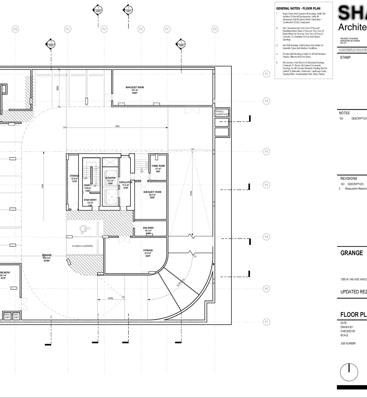 Construction site plan for project from page 27 of the file 'Architectural drawings'