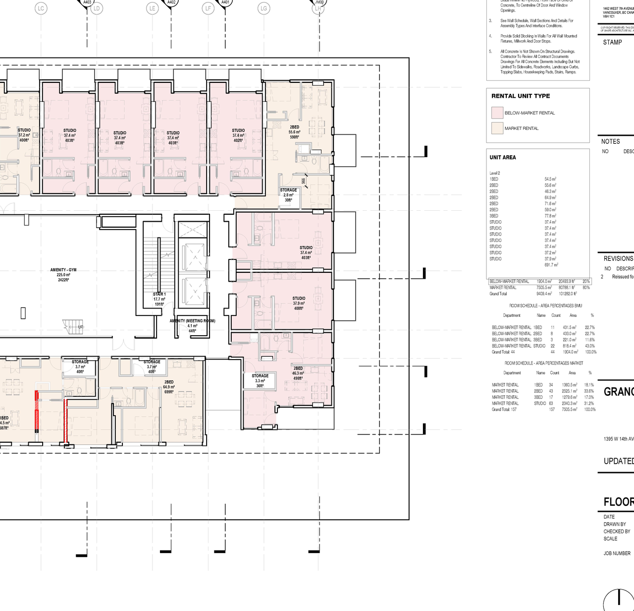 Construction site plan for project from page 31 of the file 'Architectural drawings'