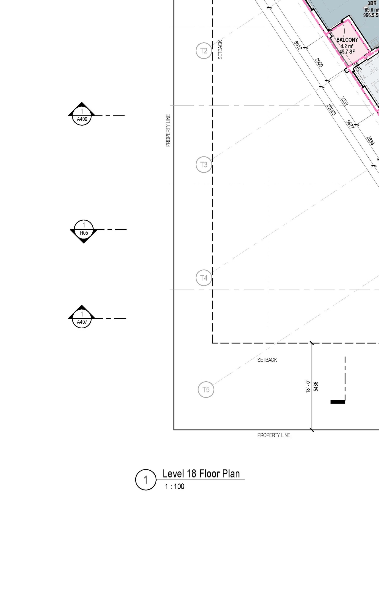 Construction site plan for project from page 52 of the file 'Architectural drawings'