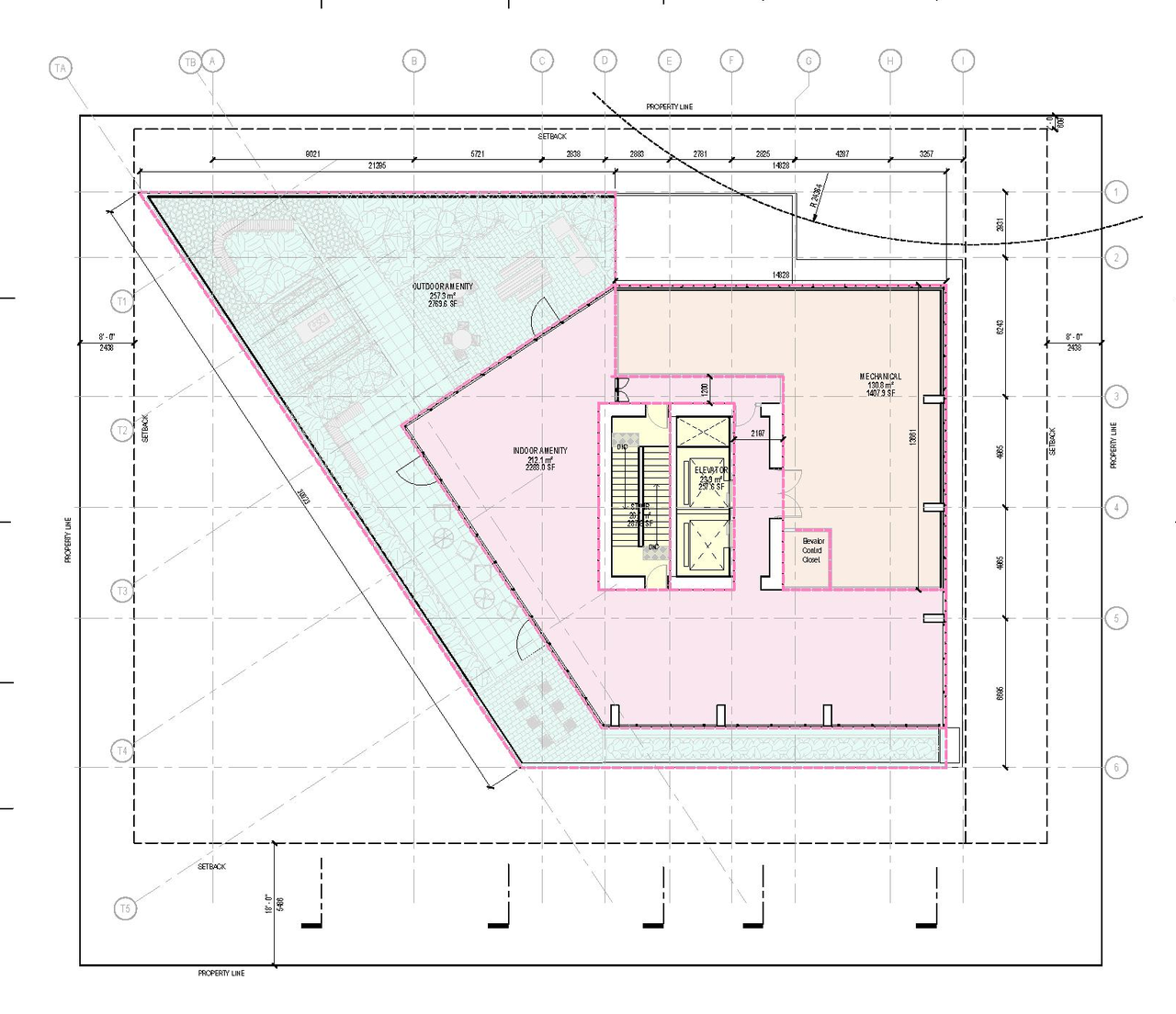 Floor plan for project from page 100 of the file 'Application booklet'