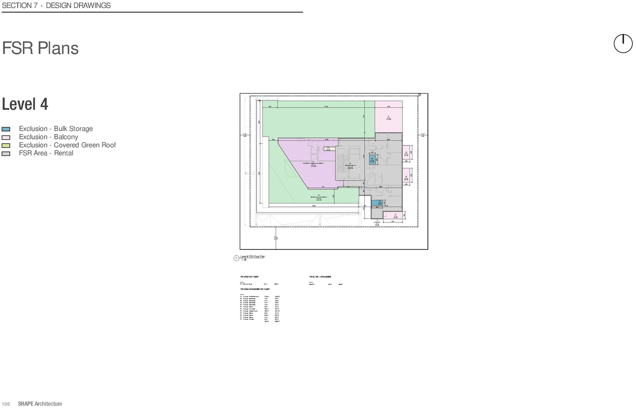 Construction site plan for project from page 106 of the file 'Application booklet'