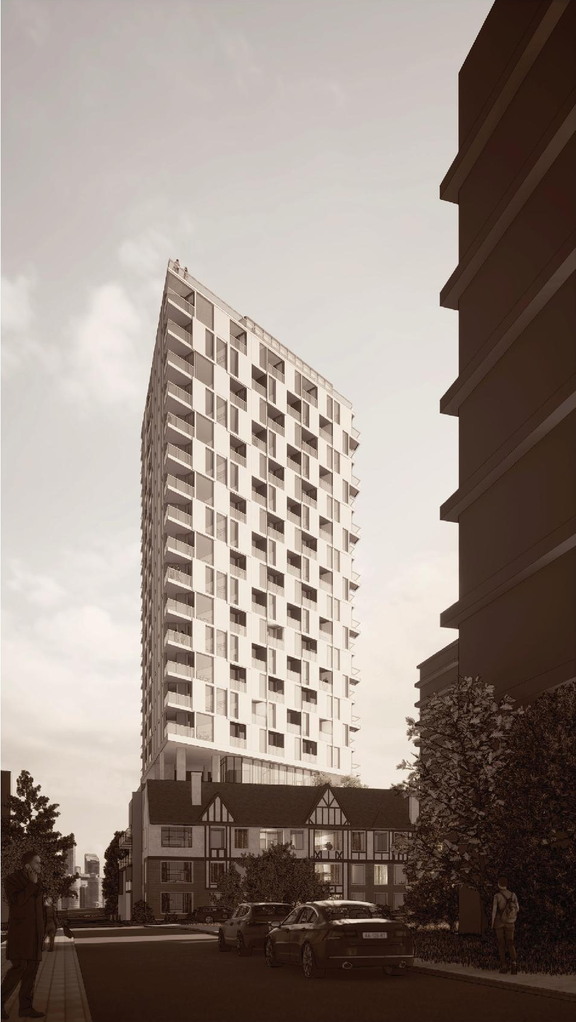 Rendering of building from page 62 of the file 'Application booklet'