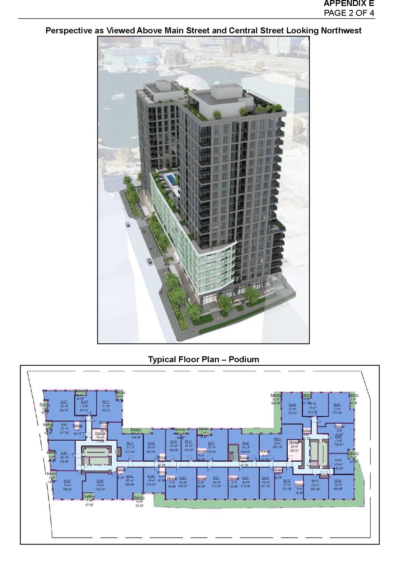 Floor plan for project from page 40 of the file 'Referral report'