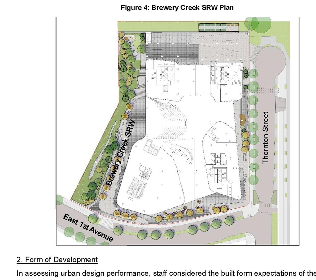 Construction site plan for project from page 7 of the file 'Report'