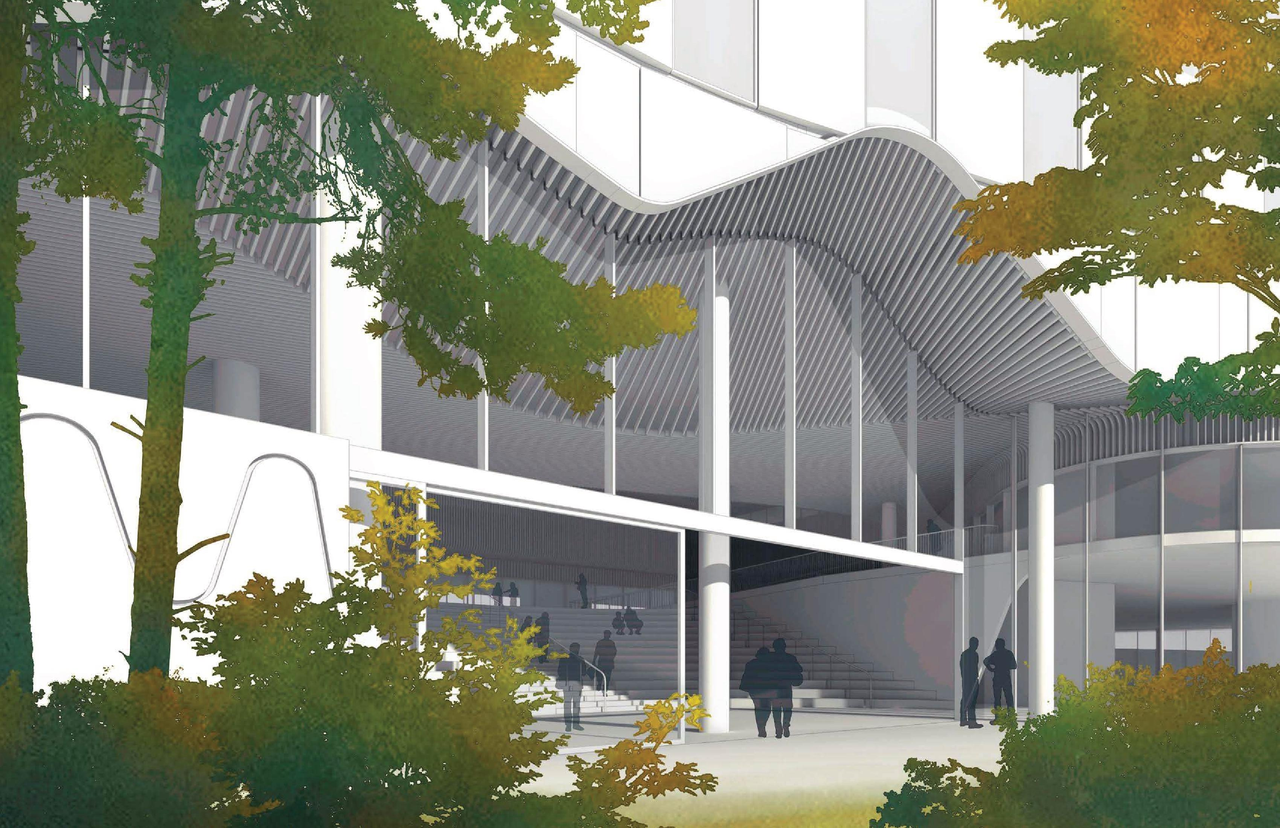 Rendering of building from page 28 of the file 'Application booklet'