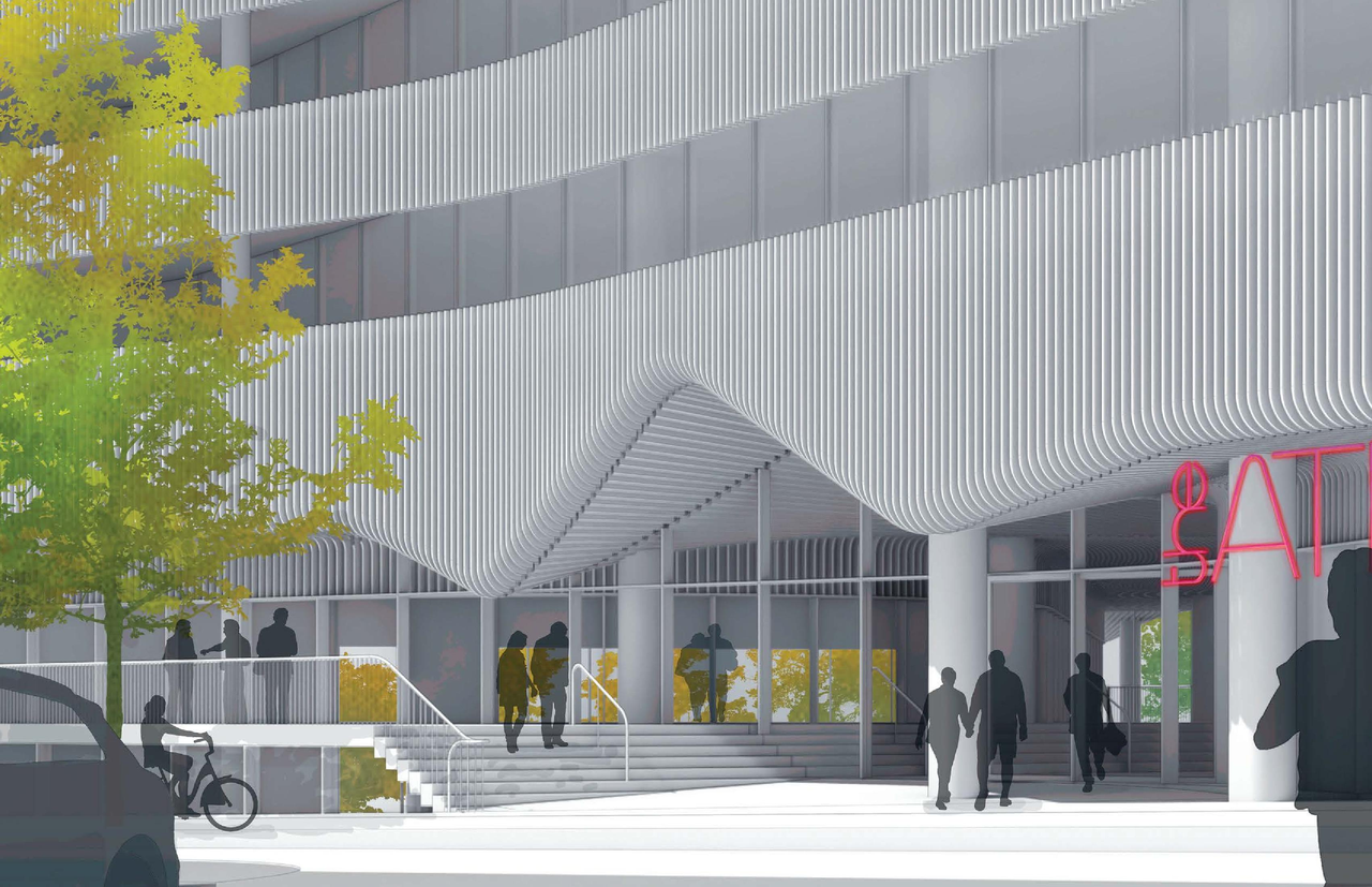 Rendering of building from page 42 of the file 'Application booklet'