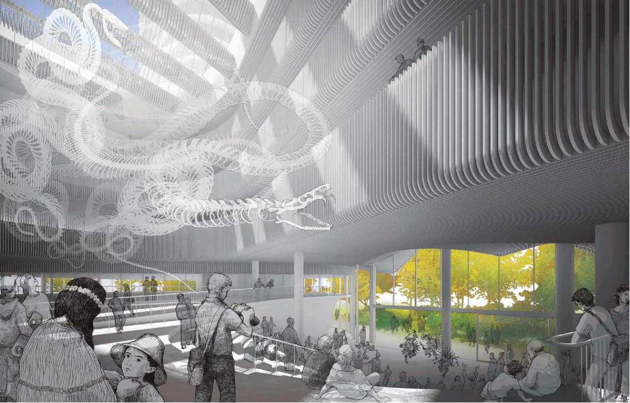 Rendering of building from page 55 of the file 'Application booklet'