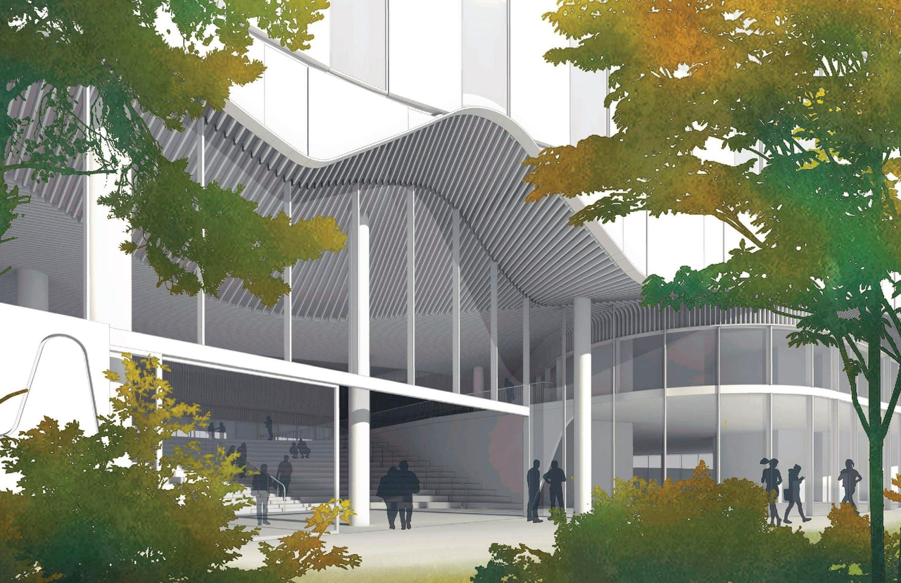 Rendering of building from page 76 of the file 'Application booklet'