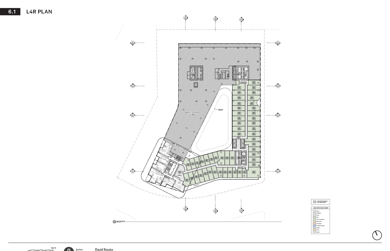 Construction site plan for project from page 96 of the file 'Application booklet'