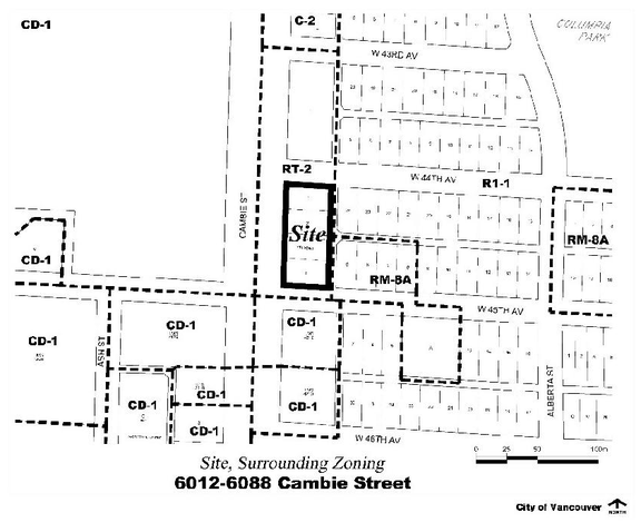 Construction site plan for project from page 3 of the file 'Report'