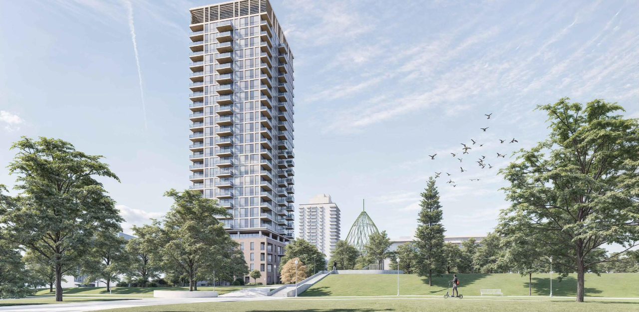 Rendering of building from page 27 of the file 'Application booklet'