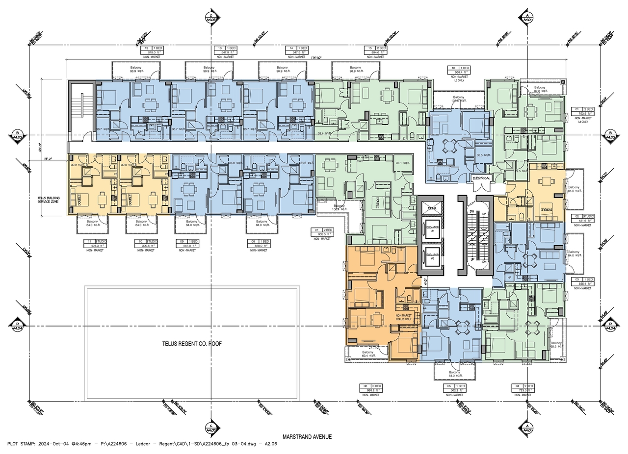 Floor plan for project from page 41 of the file 'Application booklet'