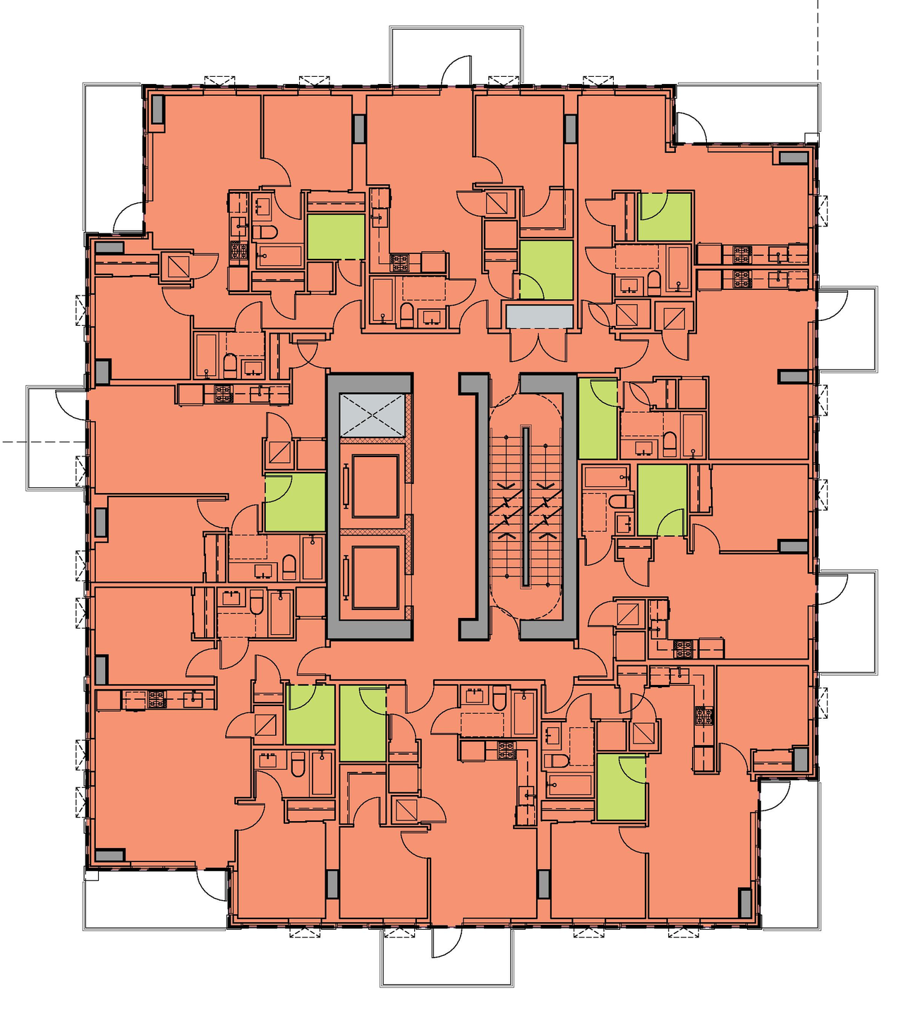 Floor plan for project from page 62 of the file 'Application booklet'