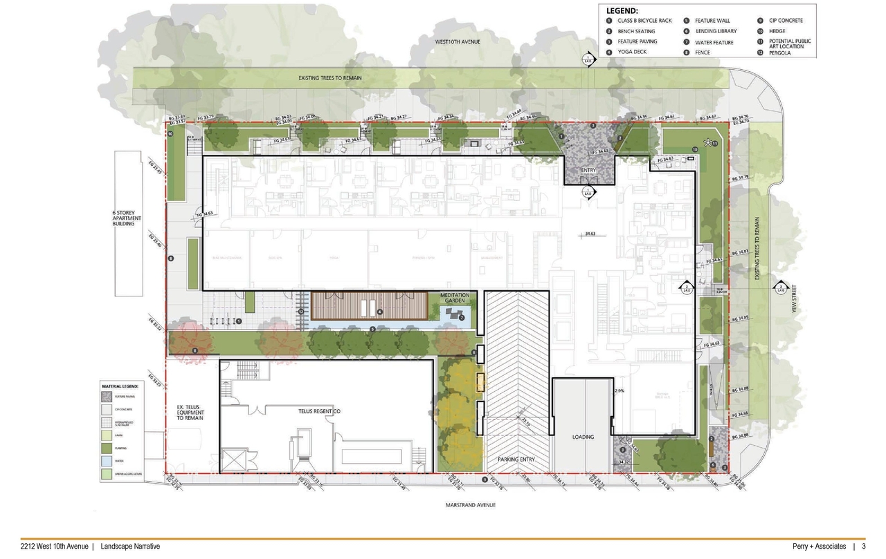 Construction site plan for project from page 68 of the file 'Application booklet'
