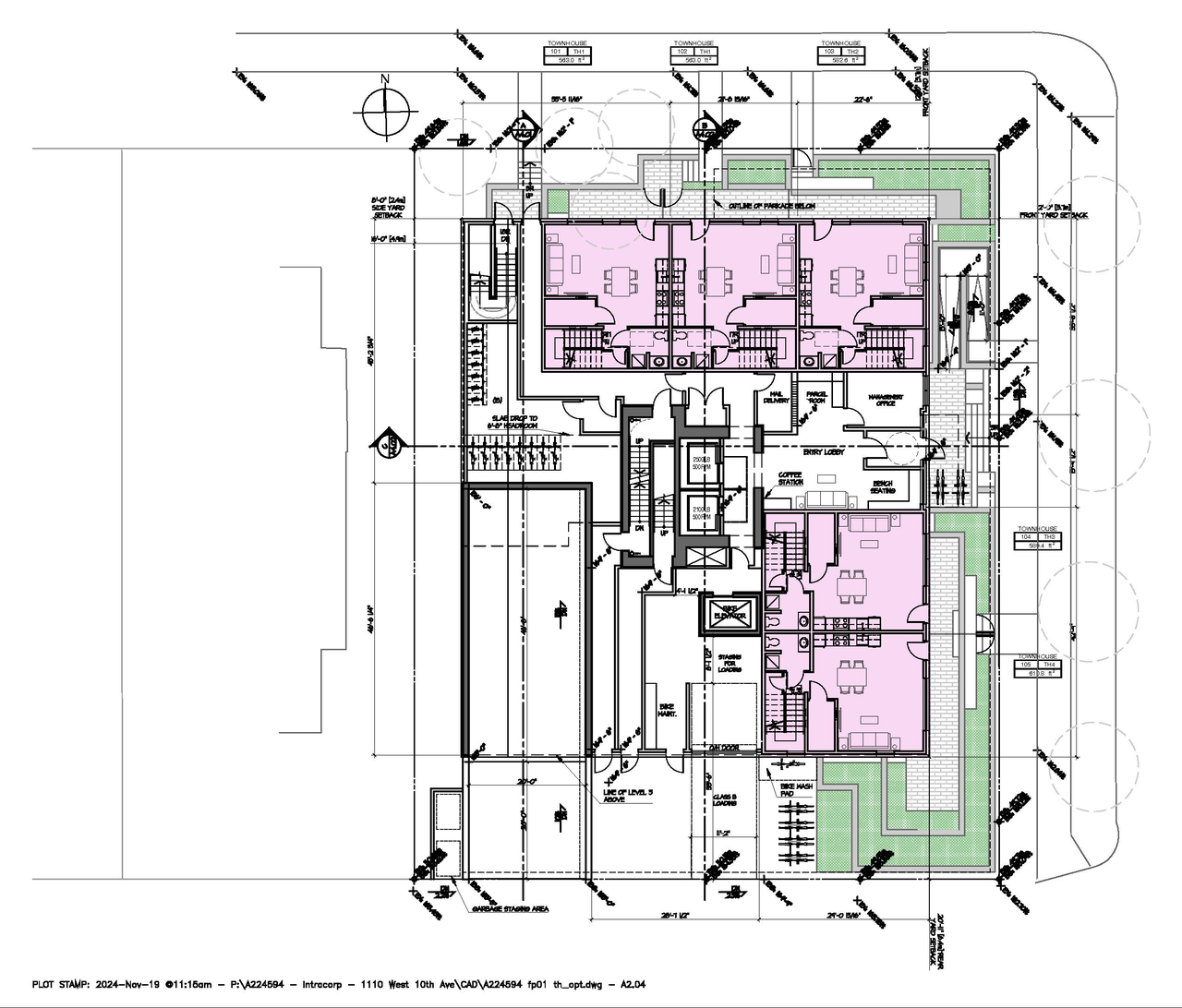 Floor plan for project from page 39 of the file 'Application booklet'