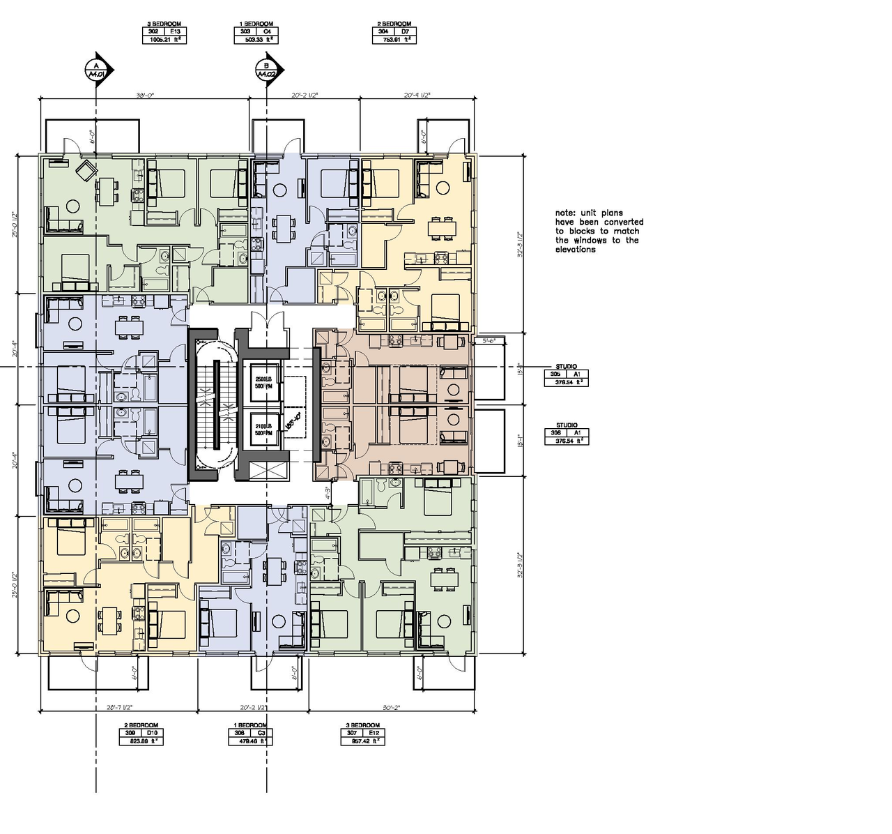 Floor plan for project from page 41 of the file 'Application booklet'