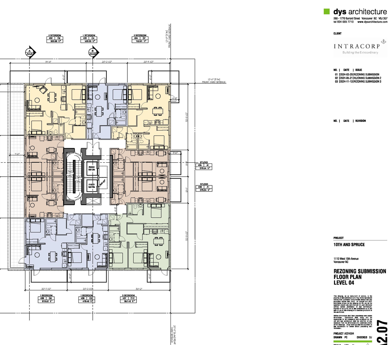 Floor plan for project from page 42 of the file 'Application booklet'