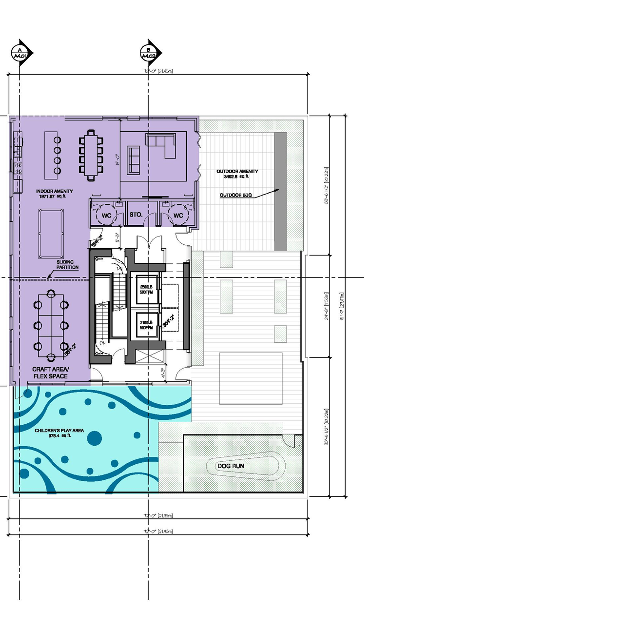 Floor plan for project from page 45 of the file 'Application booklet'