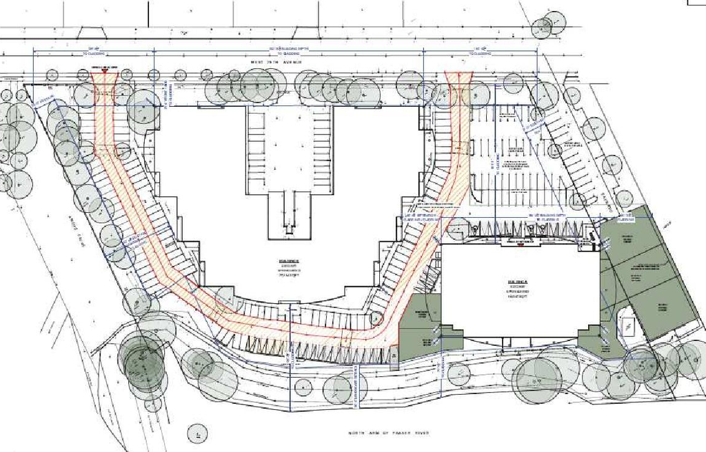 Construction site plan for project from page 26 of the file 'Referral report'