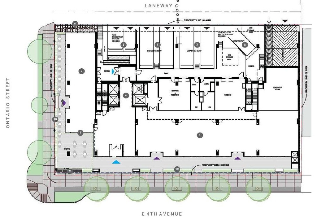 Floor plan for project from page 37 of the file 'Referral report'