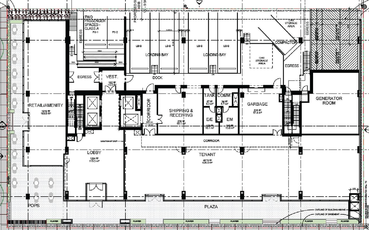 Floor plan for project from page 37 of the file 'Referral report'