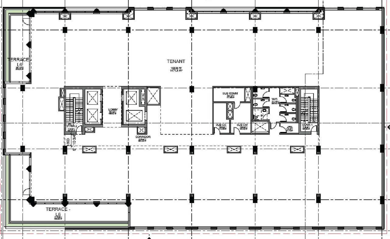 Floor plan for project from page 38 of the file 'Referral report'