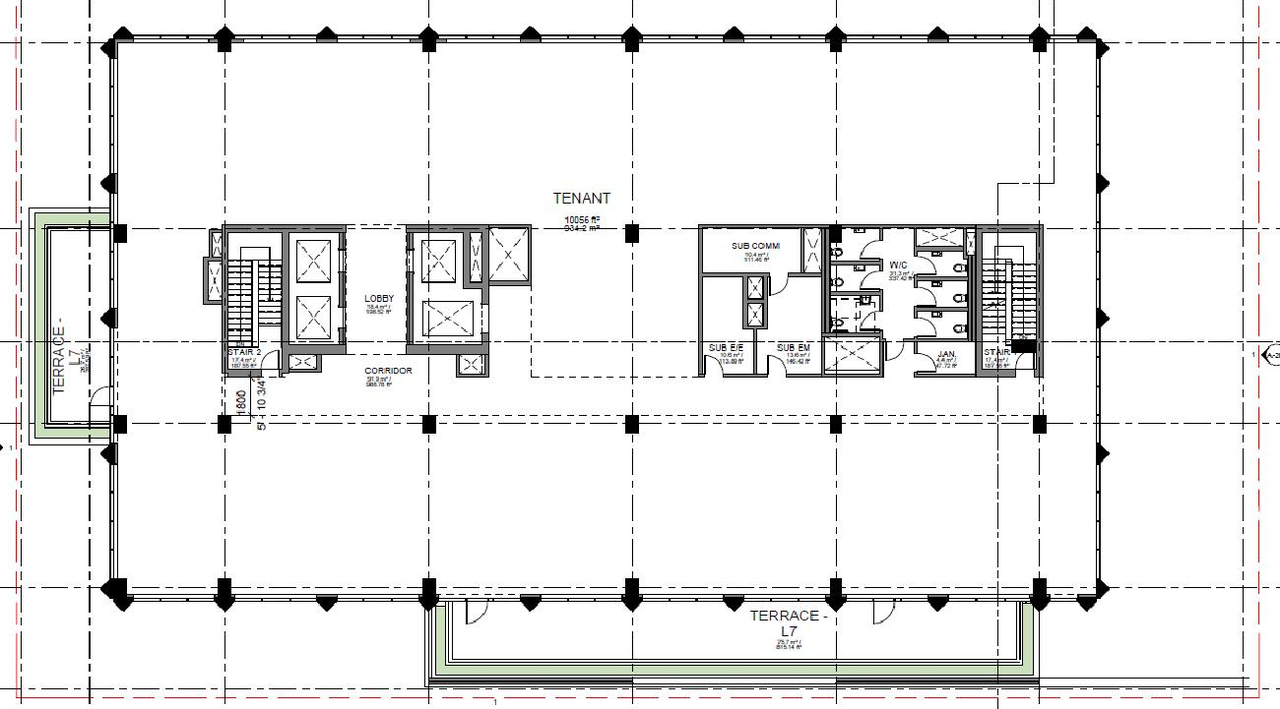 Floor plan for project from page 40 of the file 'Referral report'