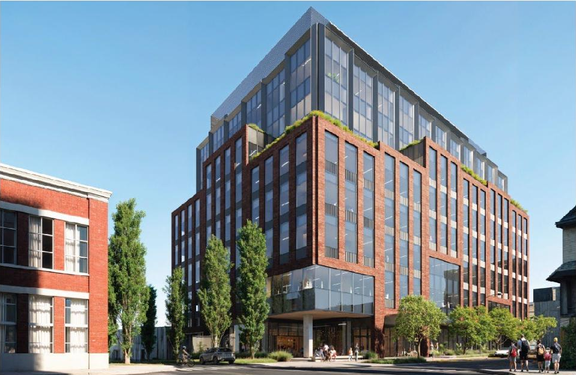 Rendering of building from page 6 of the file 'Referral report'
