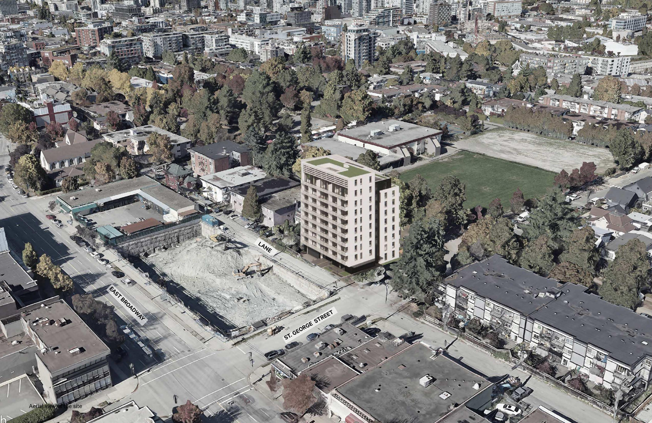 Rendering of building from page 2 of the file 'Application booklet'
