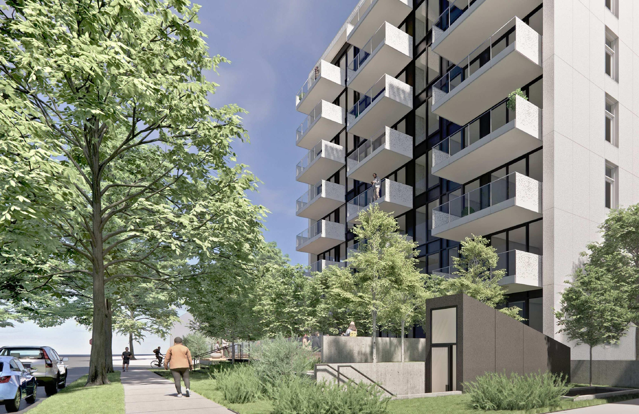 Rendering of building from page 30 of the file 'Application booklet'