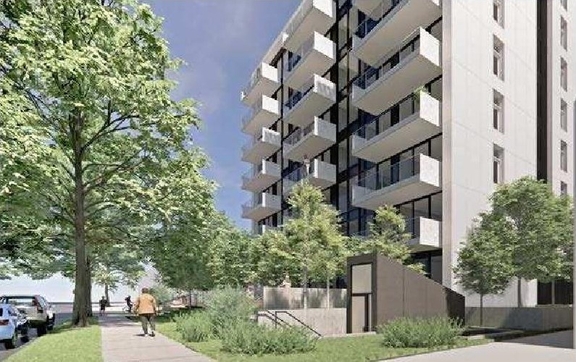 Rendering of building from page 39 of the file 'Application booklet'