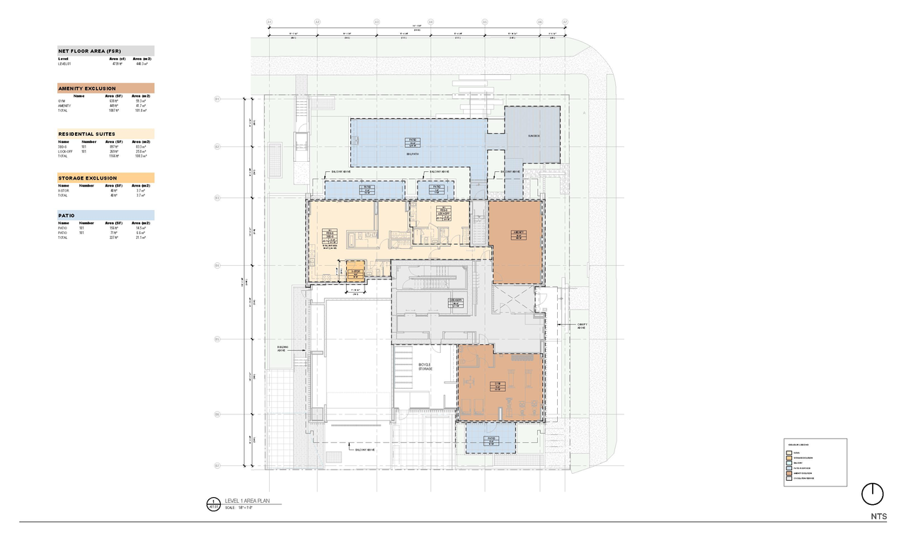Construction site plan for project from page 70 of the file 'Application booklet'