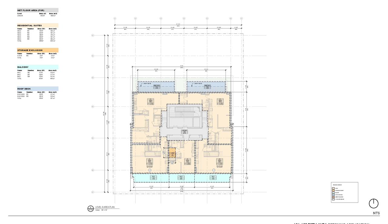 Construction site plan for project from page 73 of the file 'Application booklet'