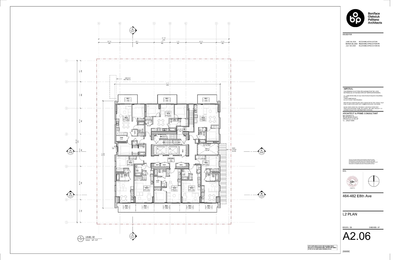 Floor plan for project from page 15 of the file 'Architectural drawings'