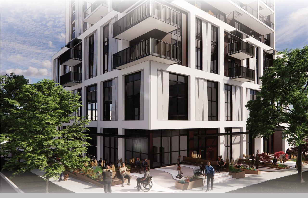 Rendering of building from page 1 of the file 'Application booklet'