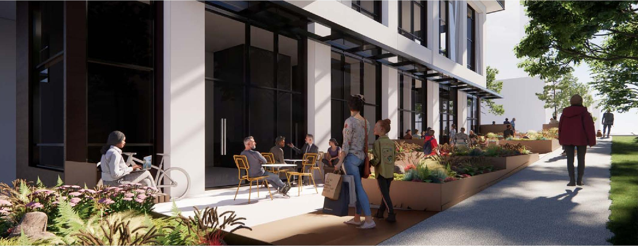 Rendering of building from page 38 of the file 'Application booklet'