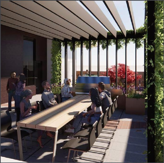 Rendering of building from page 40 of the file 'Application booklet'