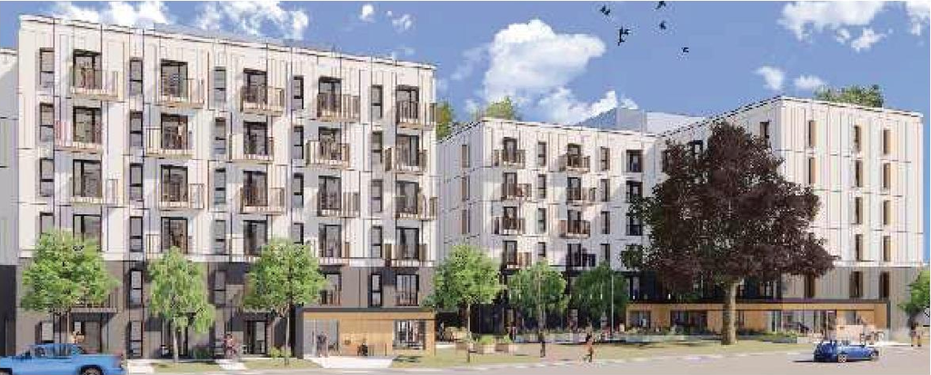 Rendering of building from page 7 of the file 'Application booklet'