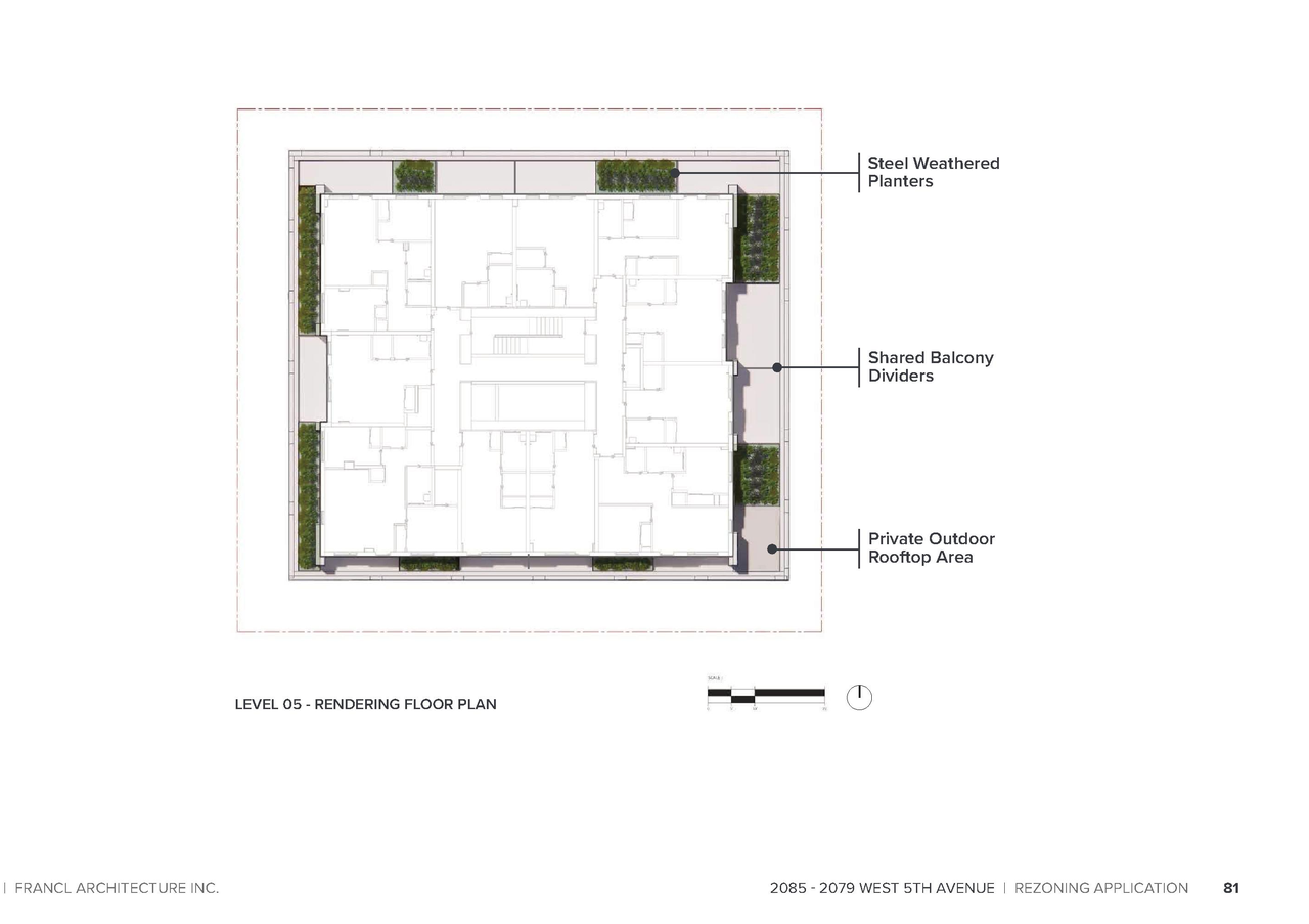 Floor plan for project from page 81 of the file 'Application booklet'