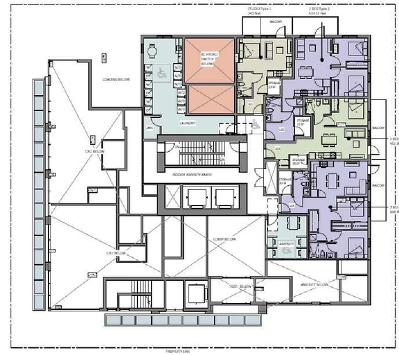Floor plan for project from page 33 of the file 'Referral report'