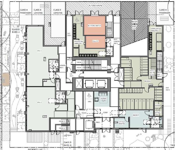 Floor plan for project from page 33 of the file 'Referral report'