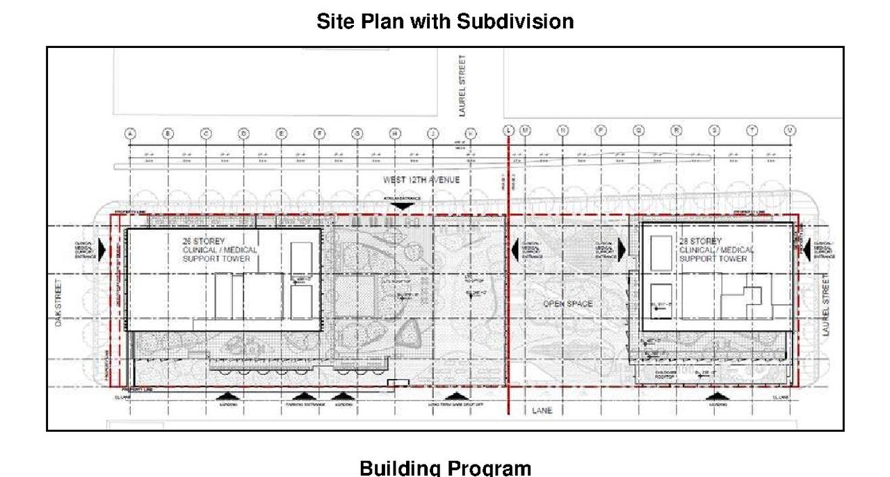 Construction site plan for project from page 48 of the file 'Referral report'