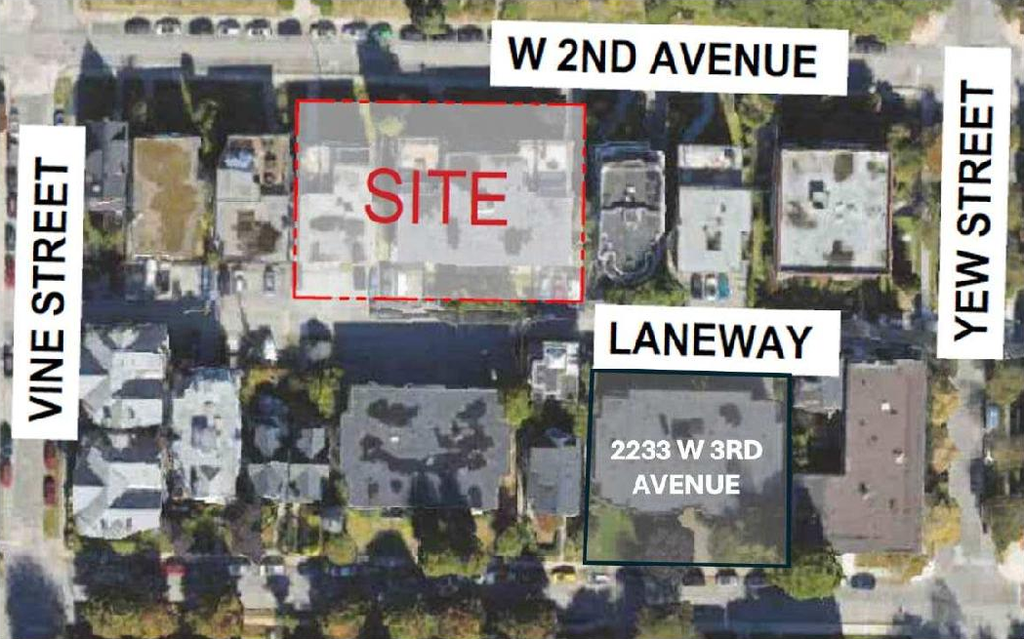 Construction site plan for project from page 34 of the file 'Referral report'