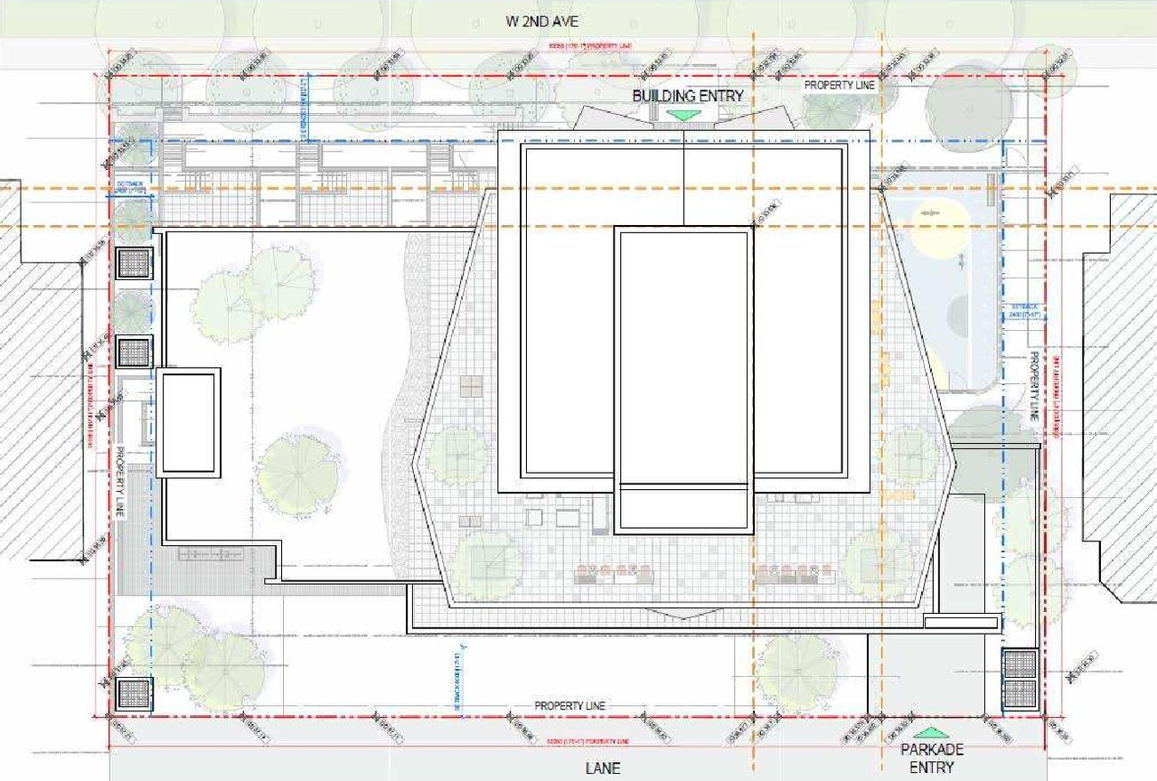 Construction site plan for project from page 34 of the file 'Referral report'