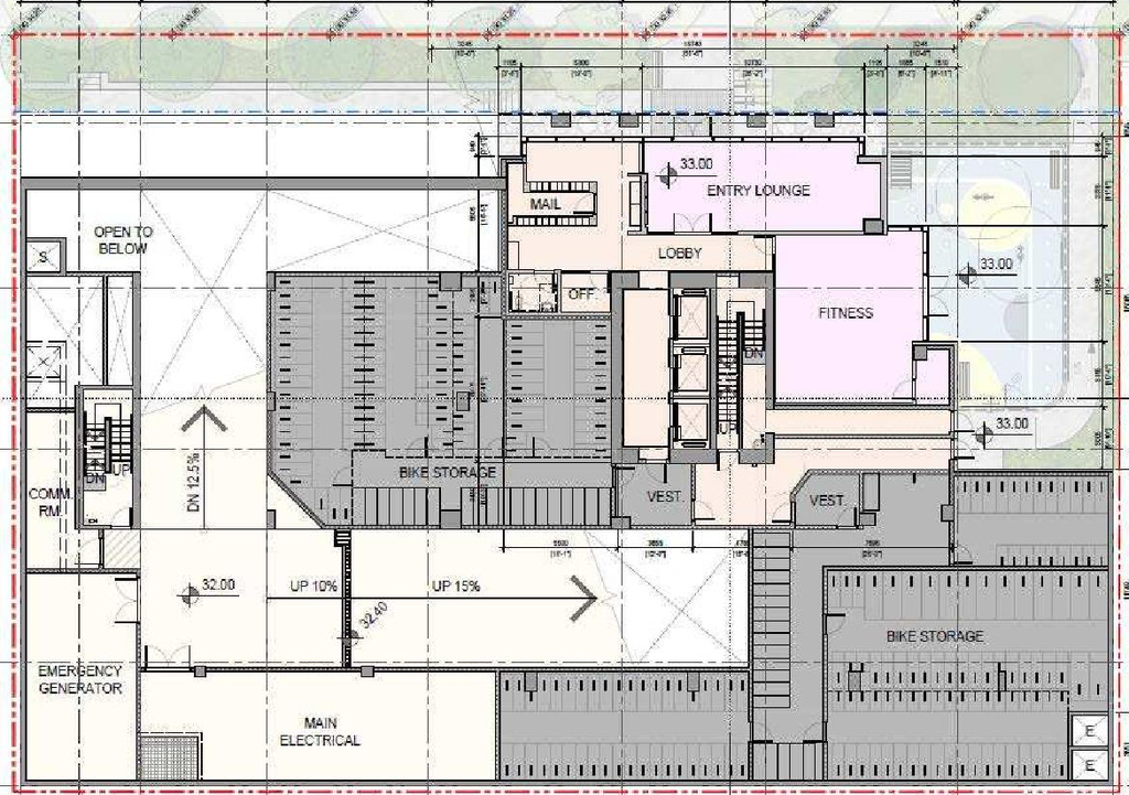 Floor plan for project from page 35 of the file 'Referral report'
