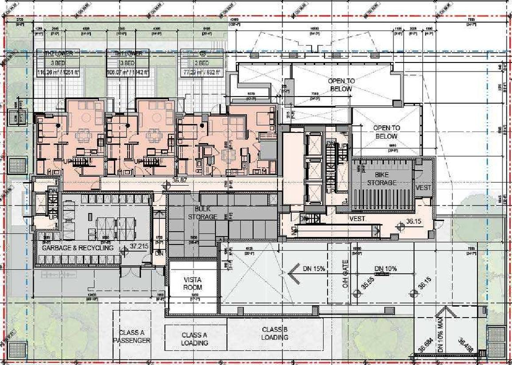 Floor plan for project from page 35 of the file 'Referral report'
